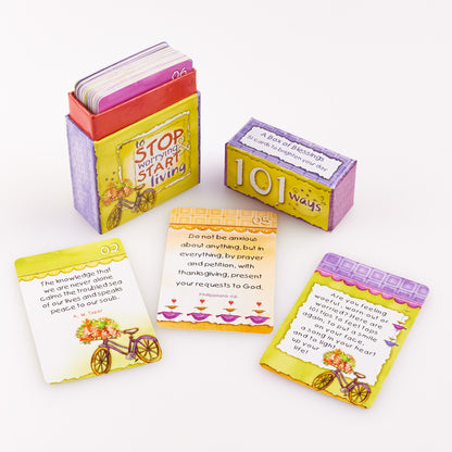101 Ways to Stop Worrying & Start Living Box of Blessings