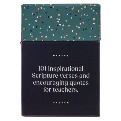 101 Blessings A Great Teacher Teal Confetti Box of Blessings