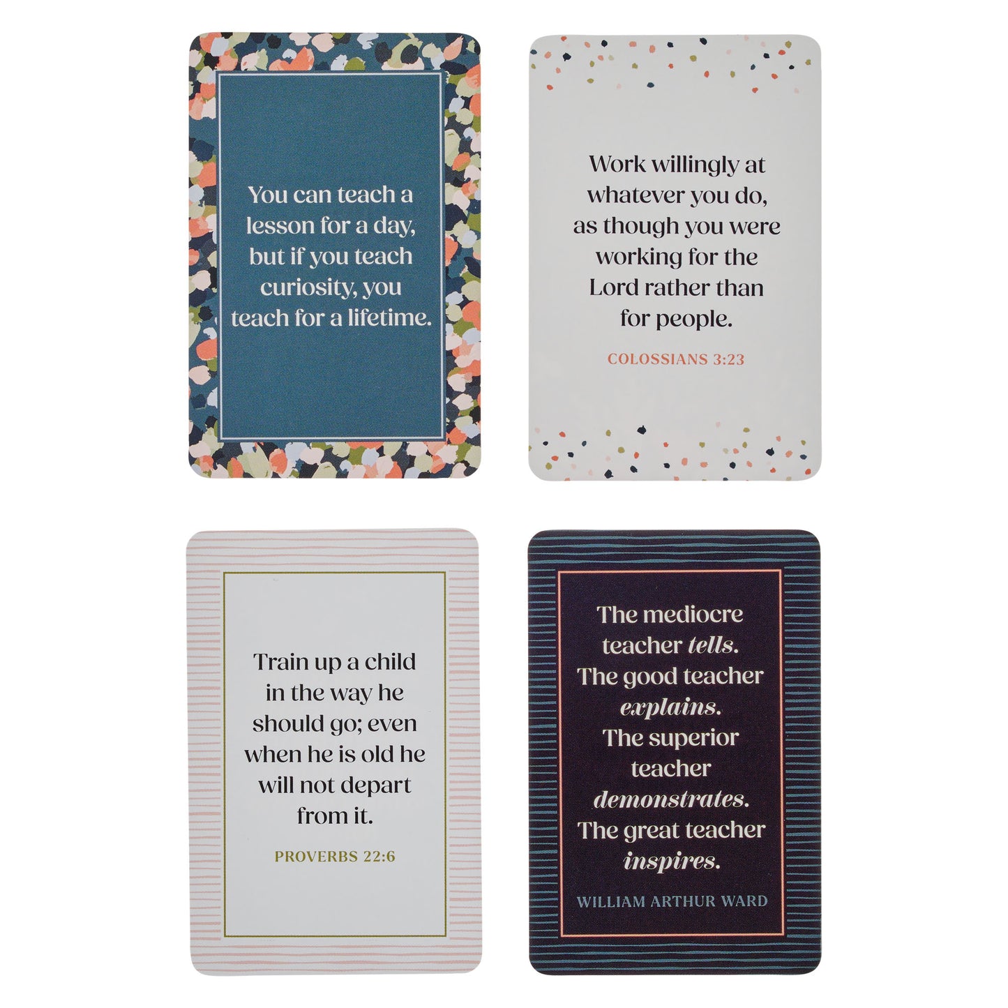 101 Blessings A Great Teacher Teal Confetti Box of Blessings