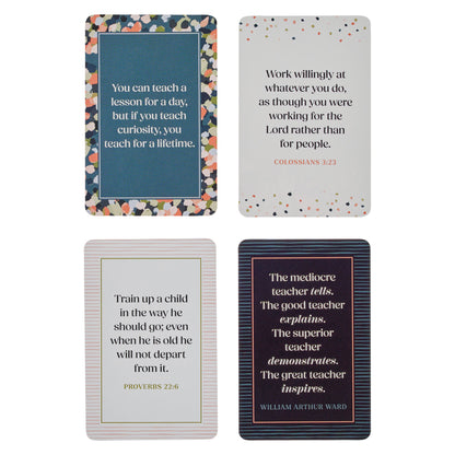 101 Blessings A Great Teacher Teal Confetti Box of Blessings