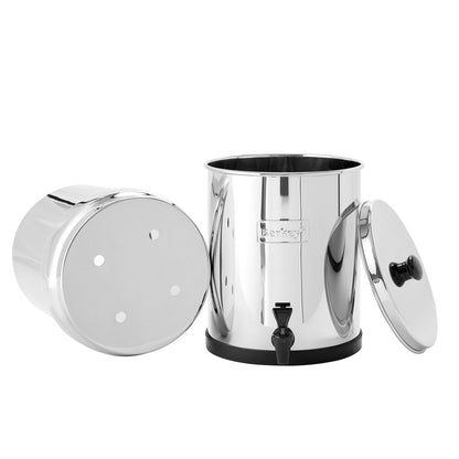 Big Berkey upper and lower stainless steel chambers and lid