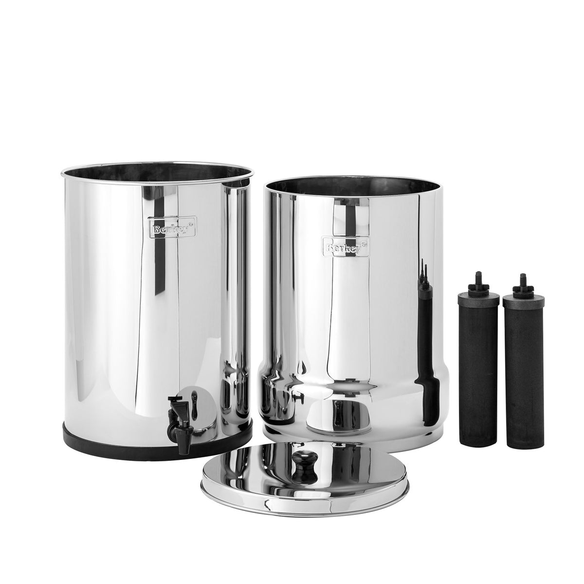 Crown Berkey water filter components and included filter elements