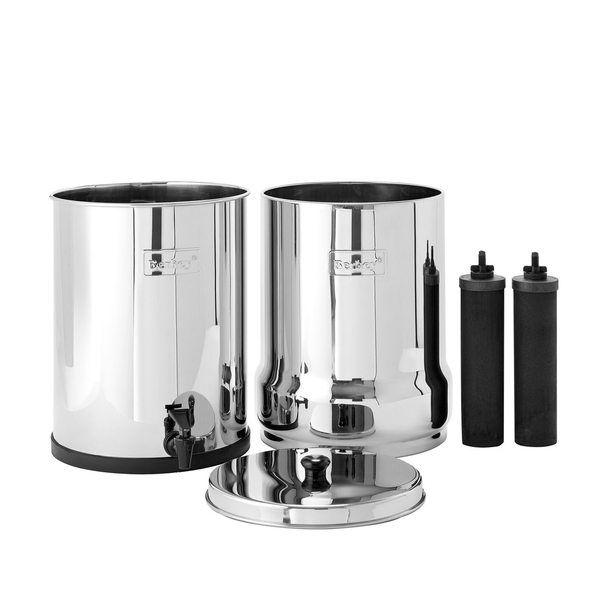 Imperial Berkey water filter components and included filter elements
