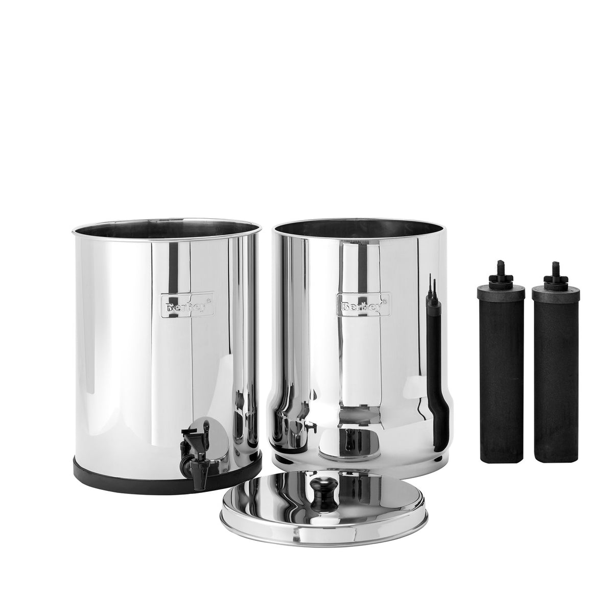 Royal Berkey water filter components and included filter elements