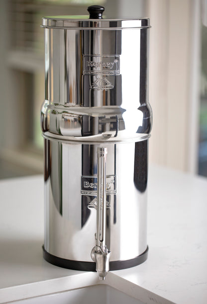 7-inch Berkey Water View spigot installed on a filter system