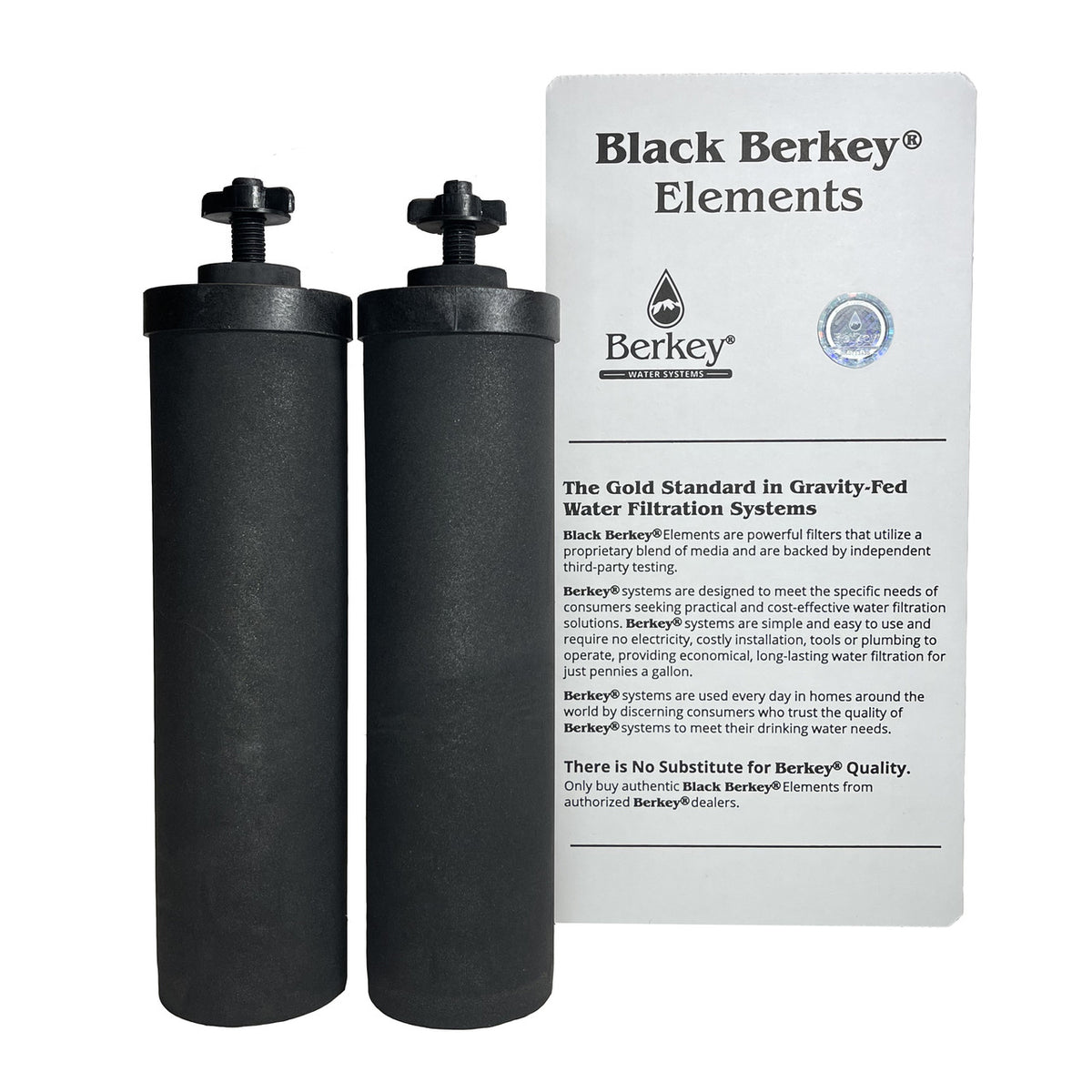Black Berkey replacement filter elements set of 2