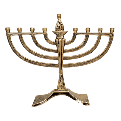 Brass Hanukkiah