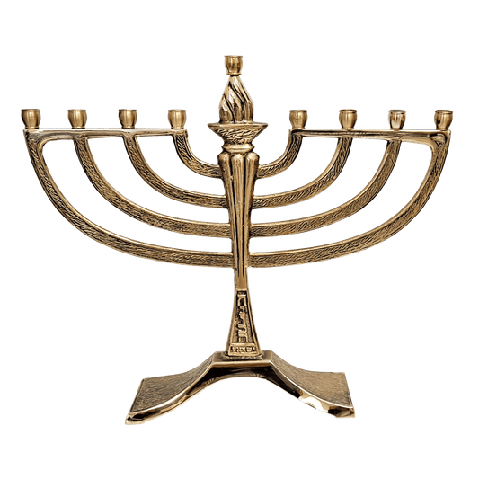 Brass Hanukkiah