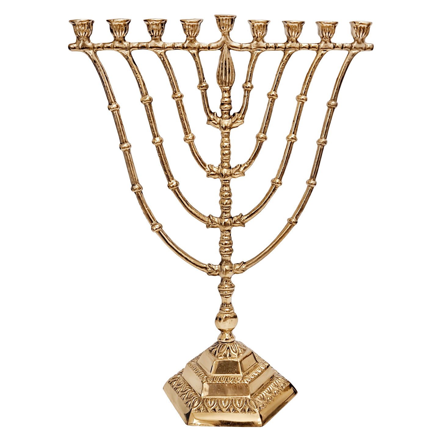 Vintage Brass Hanukkiah Menorah