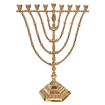 Vintage Brass Hanukkiah Menorah