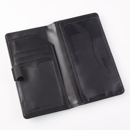 Blessed Blue Faux Leather Checkbook Wallet - Luke 1:45