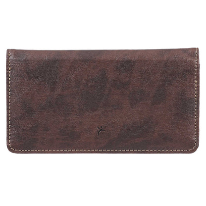 Trust In The LORD Two-tone Brown Faux Leather Checkbook Cover - Proverbs 3:5