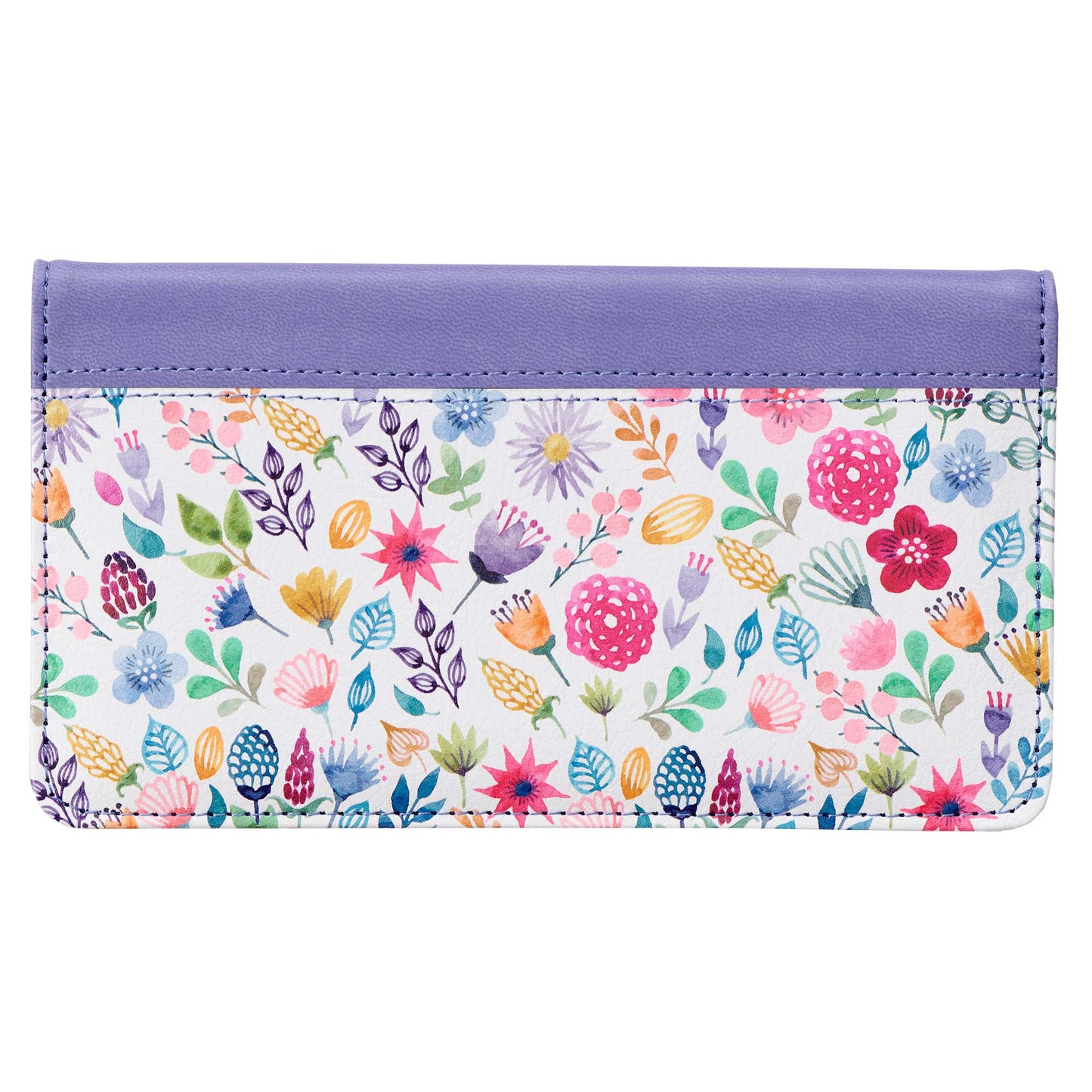 For I Know the Plans I Have For You Two-Toned Faux Leather Checkbook - Jeremiah 29:11