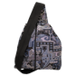 Backpack/Shoulder Bag Style 1 - Lavender Mosaic Tribal