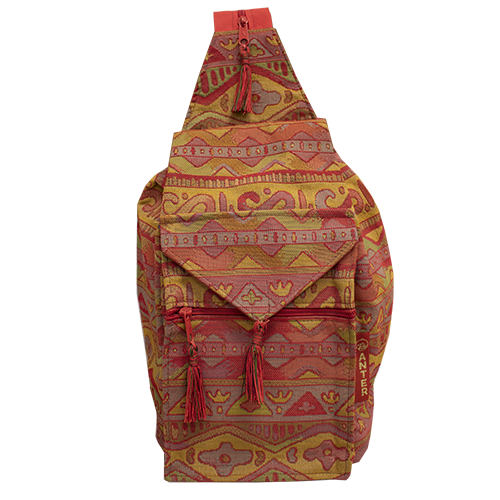 Rania Backpack/Shoulder Bag Large-  Honey Tribal 2