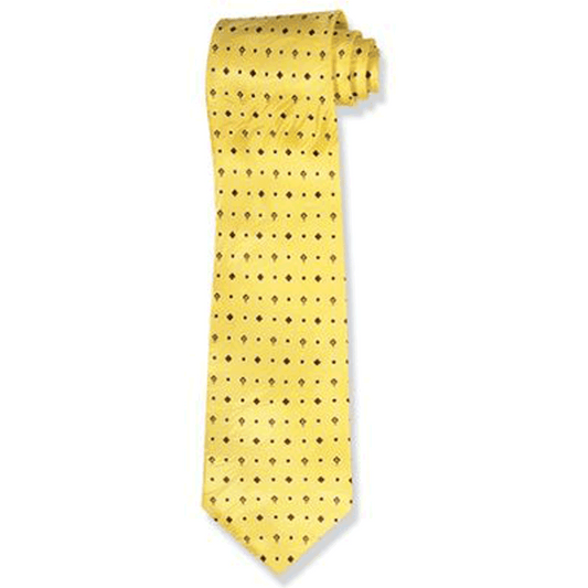 Necktie - Silk with Diamond Cross Design