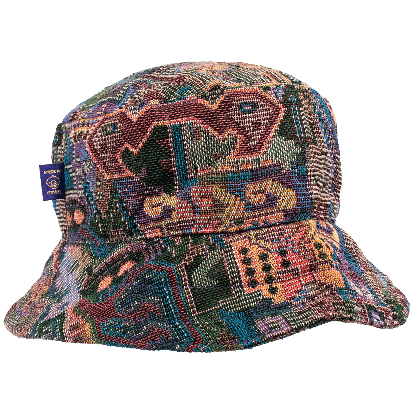 Multi-color Rafi bucket hat aboriginal pattern