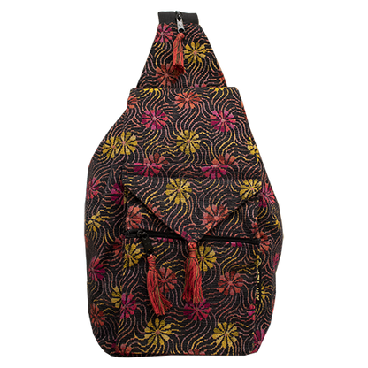 Rania Backpack/Shoulder Bag with Tassels - Large (Various Patterns)