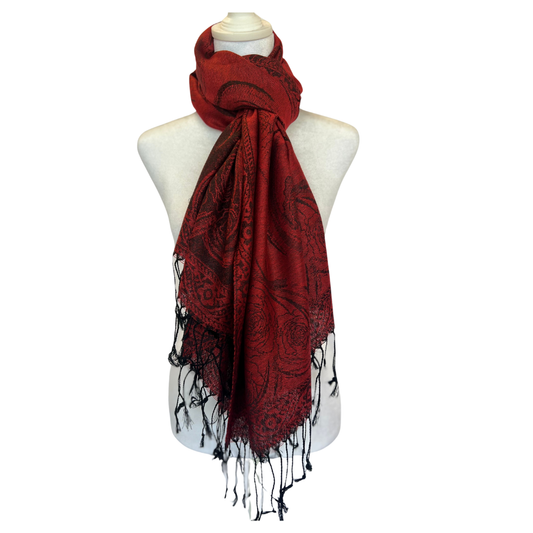 Floral Heart Scarf (Various Colors)