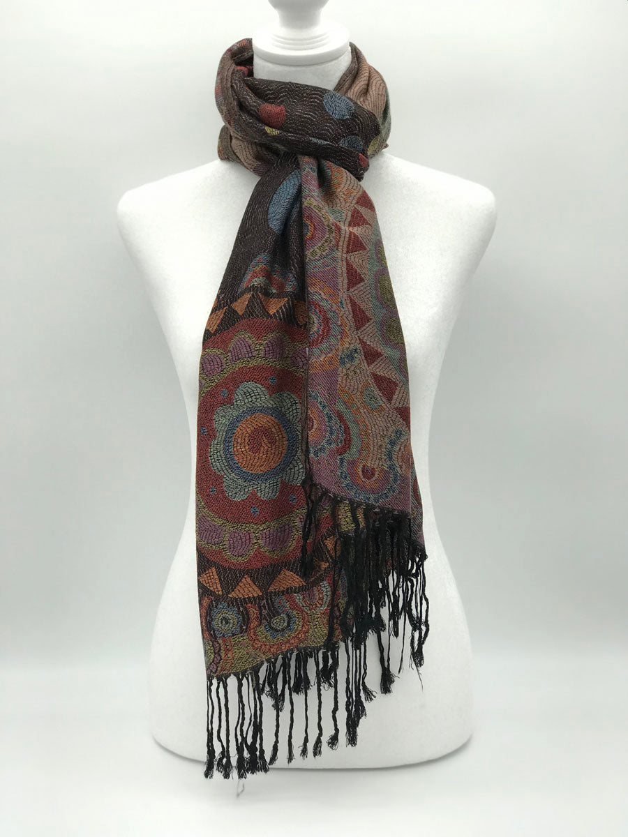 Geo Floral Scarf (Various Colors)
