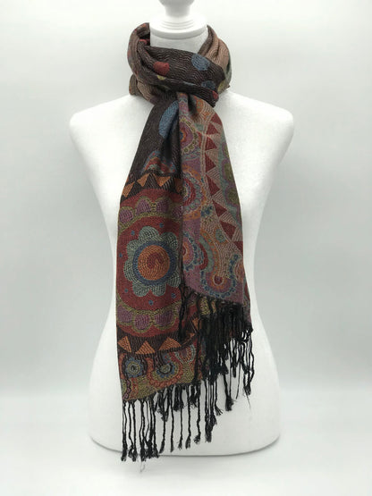Geo Floral Scarf (Various Colors)