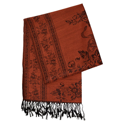 Rose Floral Scarf (Various Colors)