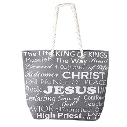 Names of Jesus Large Tote Bag