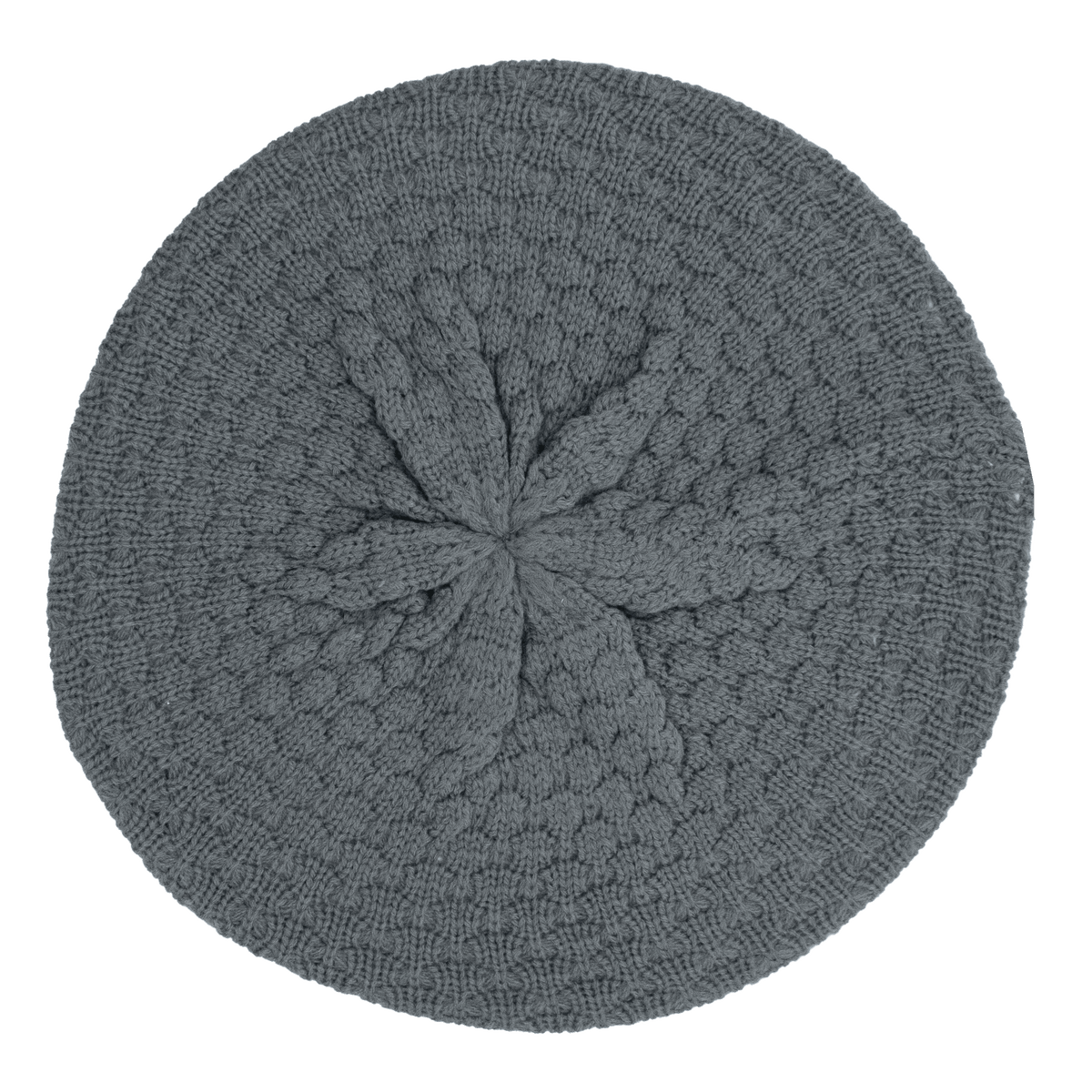 Gray Knit Beret Scintilla Beret knitting pattern main image 2