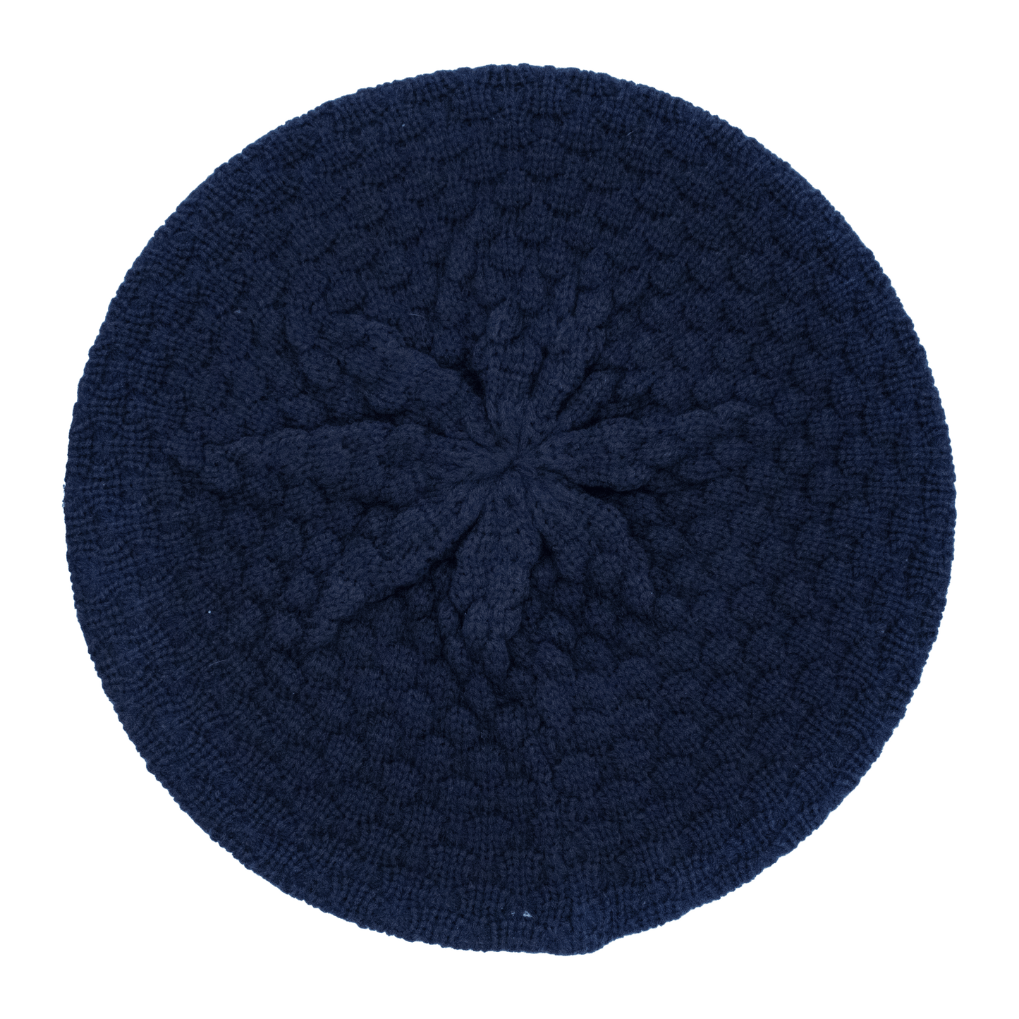 Knitted Beret - Dark Blue