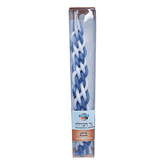 Havdalah Handmade Candle-Navy/White