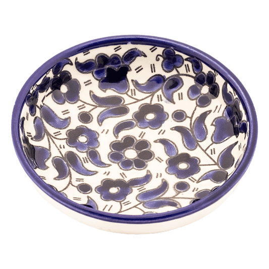 Armenian Blue Floral Dipping Bowl