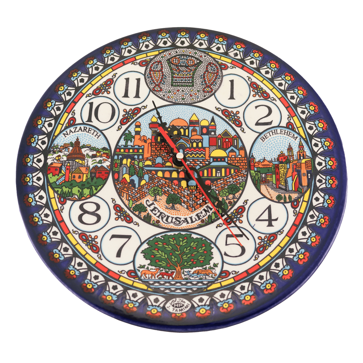 Armenian Ceramic Holy Land Clock