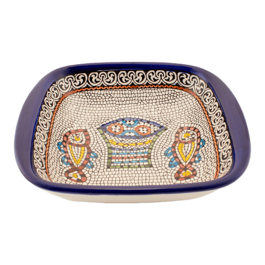 Armenian Ceramic Square Serving Bowl