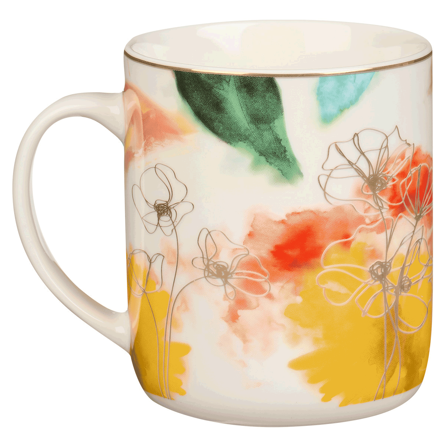 Faithfulness Pastel Meadow Ceramic Coffee Mug