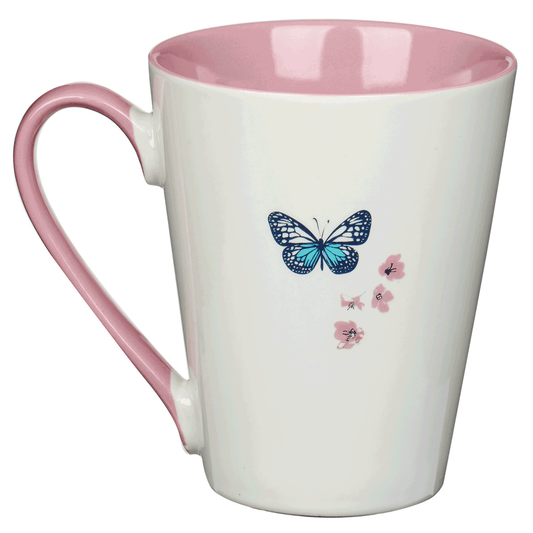 He Restores My Soul Butterfly Ceramic Mug
