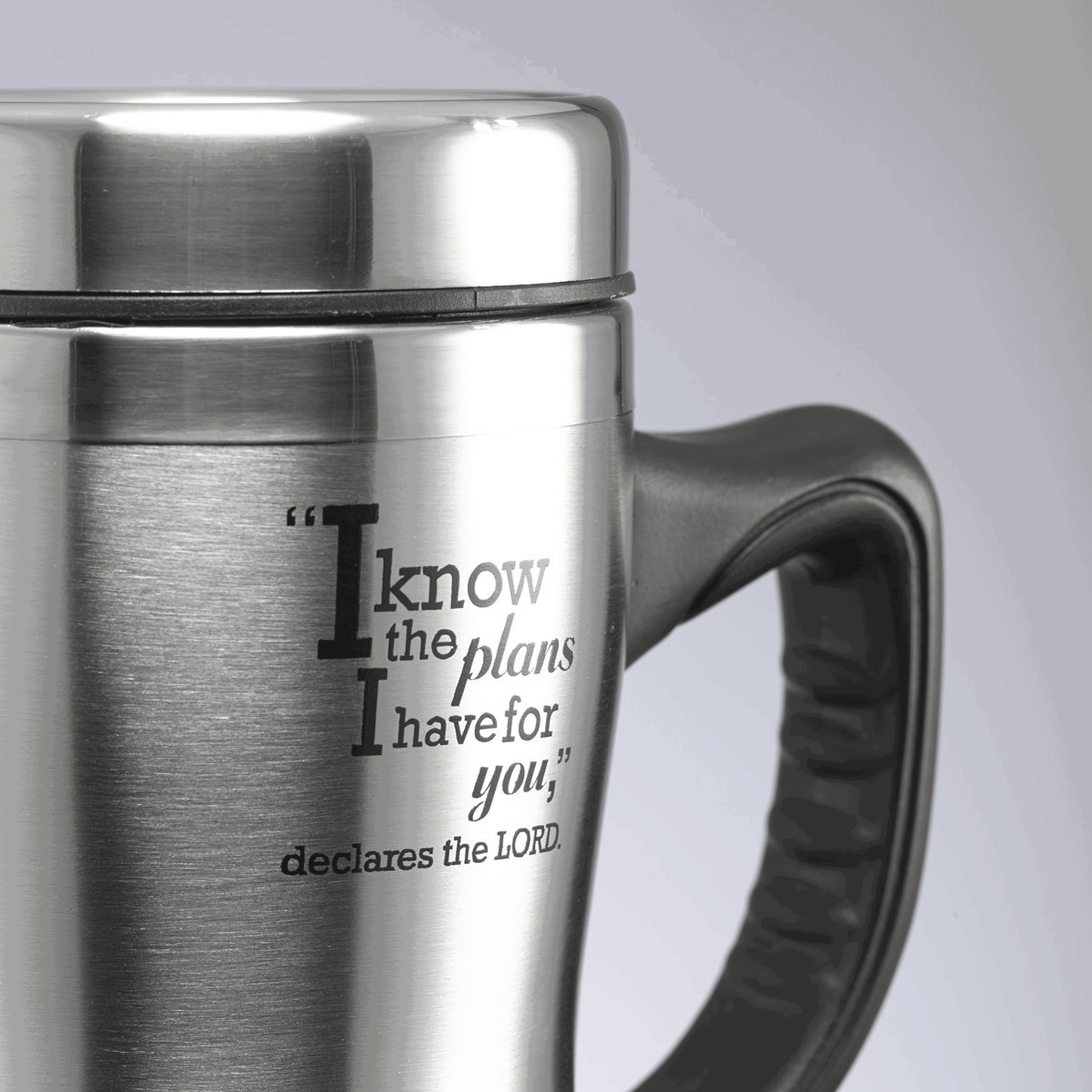 I Know the Plans Stainless Steel Travel Mug with Handle