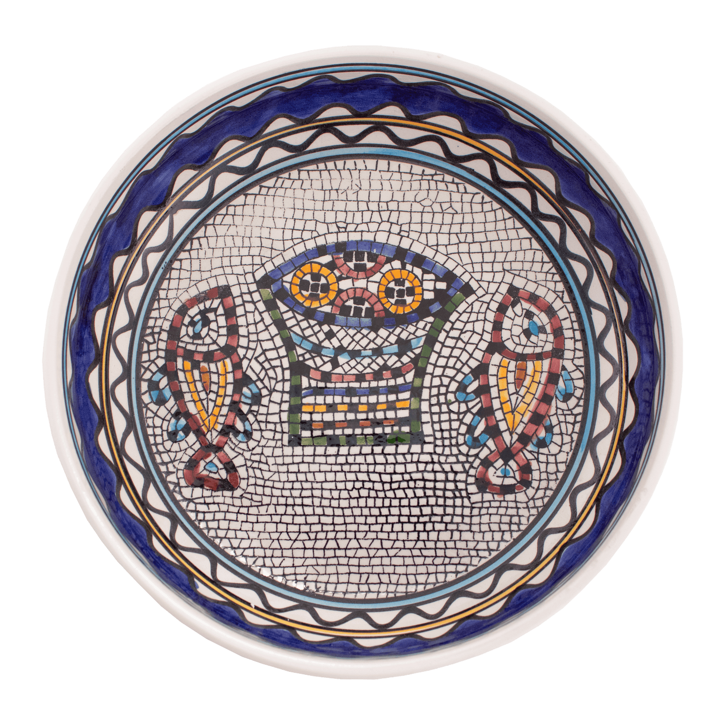 Armenian Ceramic Serving Dish - Large Tabgha B