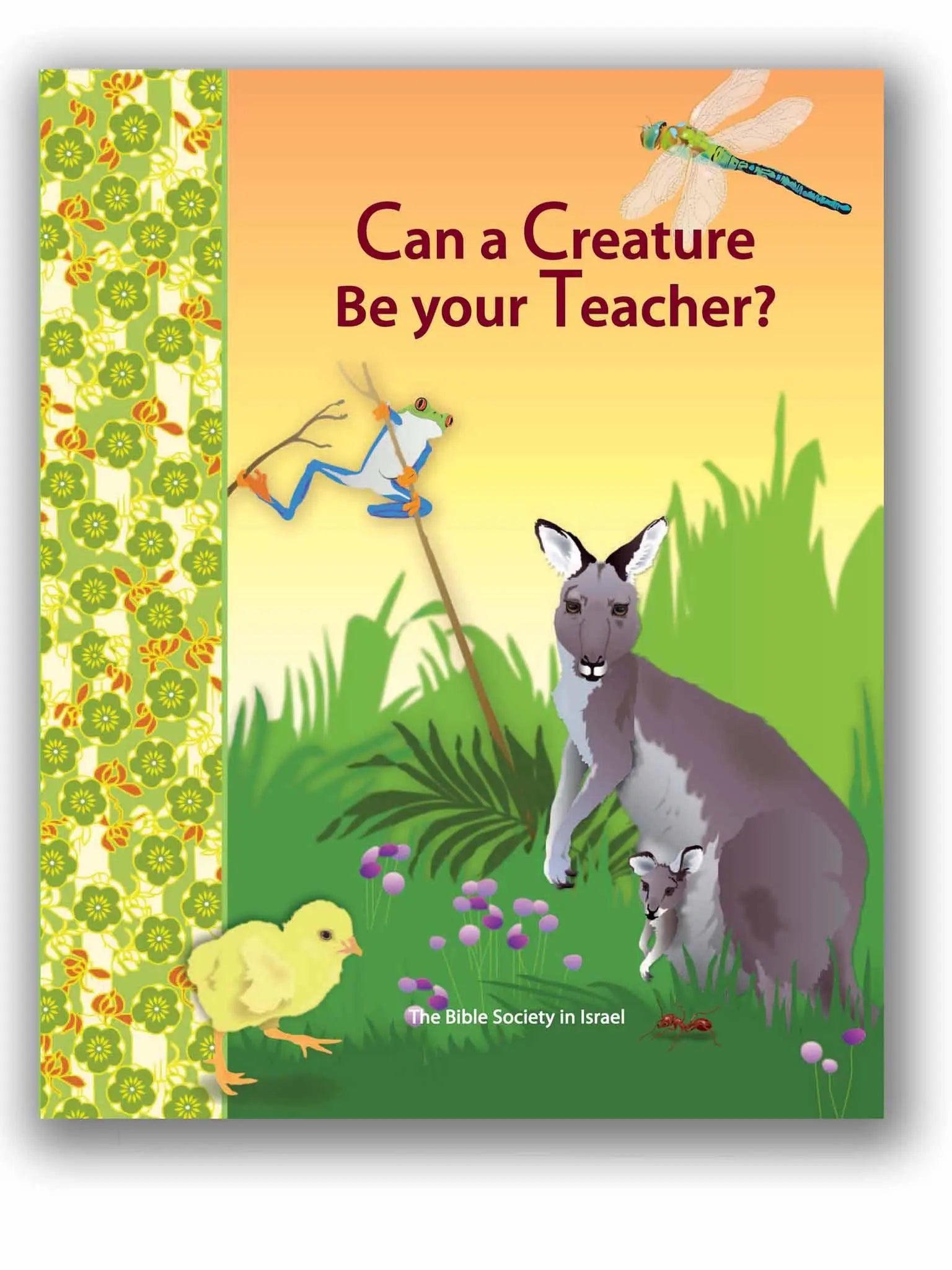 Paperback book "Can a Creature Be your Teacher?" featuring animal illustrations
