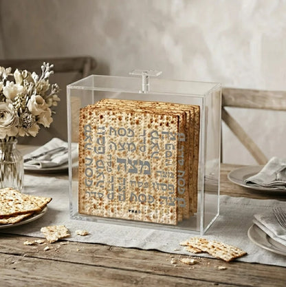 Clear Acrylic Matzah Holder