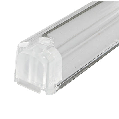 Clear Plastic Mezuzah with Silver Shin