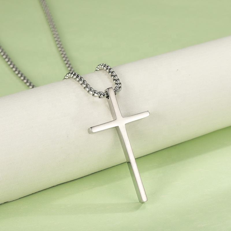 Cross Pendant Stainless Steel Necklace