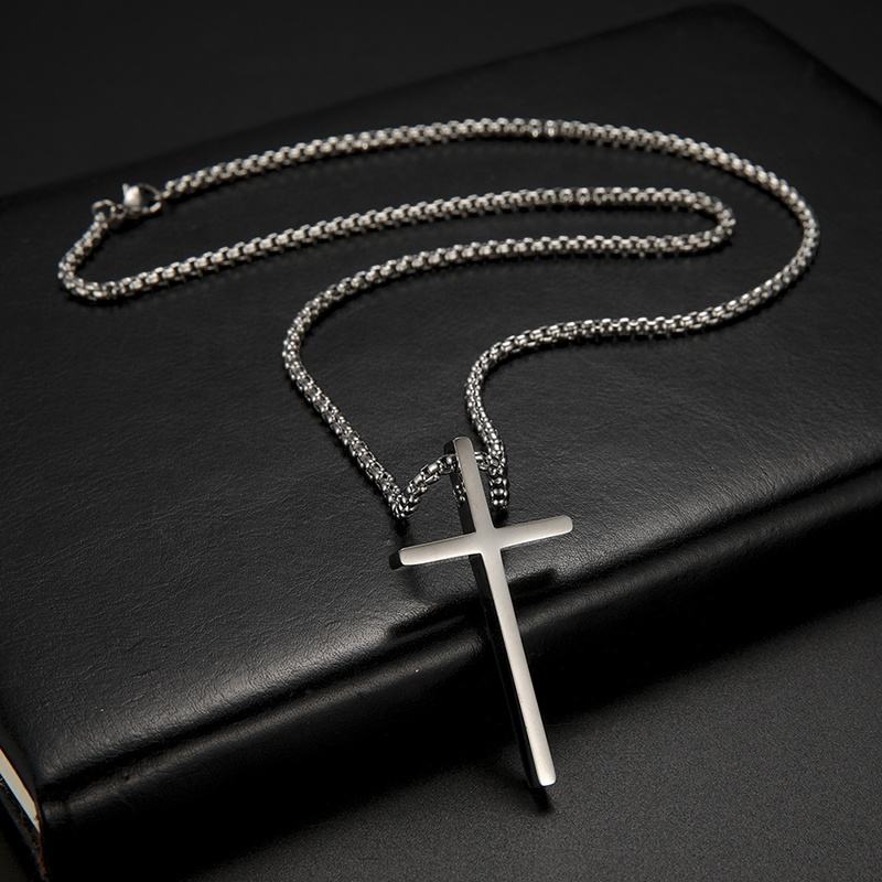 Cross Pendant Stainless Steel Necklace