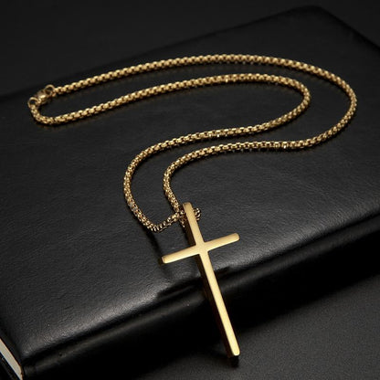 Cross Pendant Stainless Steel Necklace