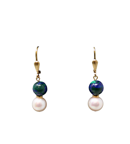 Eilat Stone & Pearl Earrings