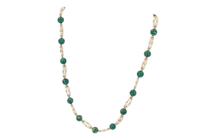 Eilat Stone and Pearl Necklace