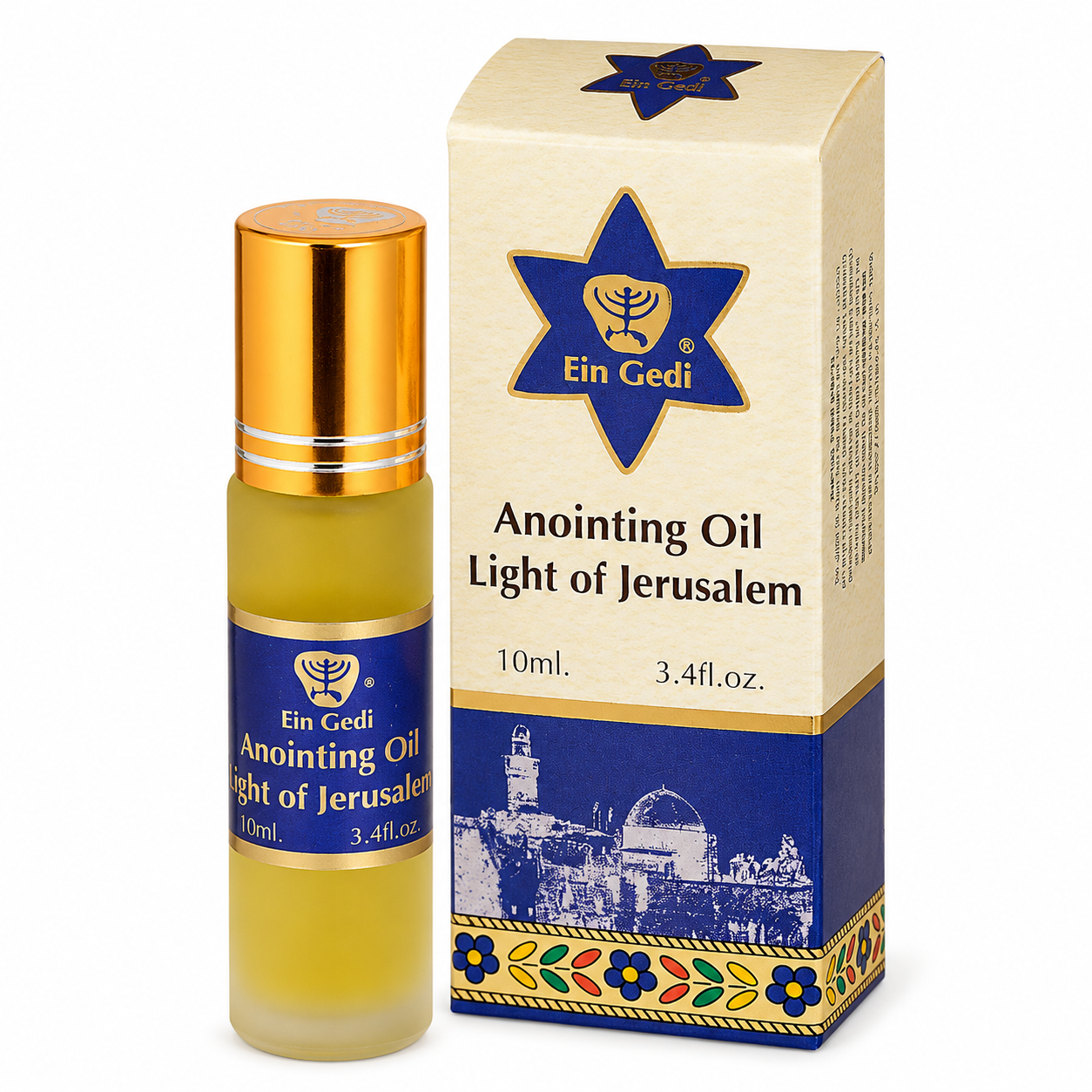 Ein Gedi Light of Jerusalem anointing oil roll-on 10ml from Israel