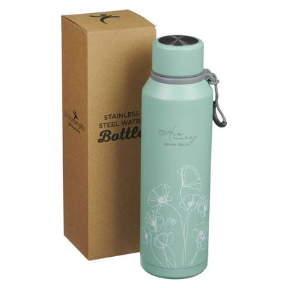Mercy Hazy Teal Stainless Steel Water Bottle