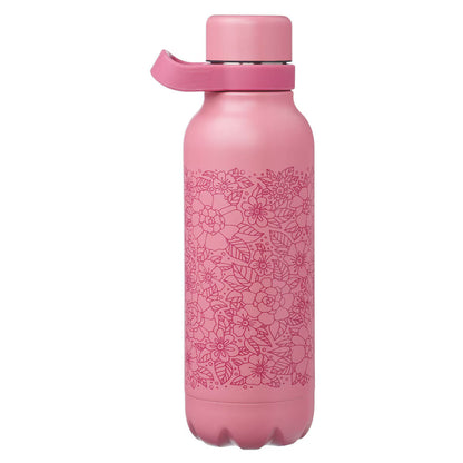 Walk by Faith Rose Floral Stainless Steel Water Bottle