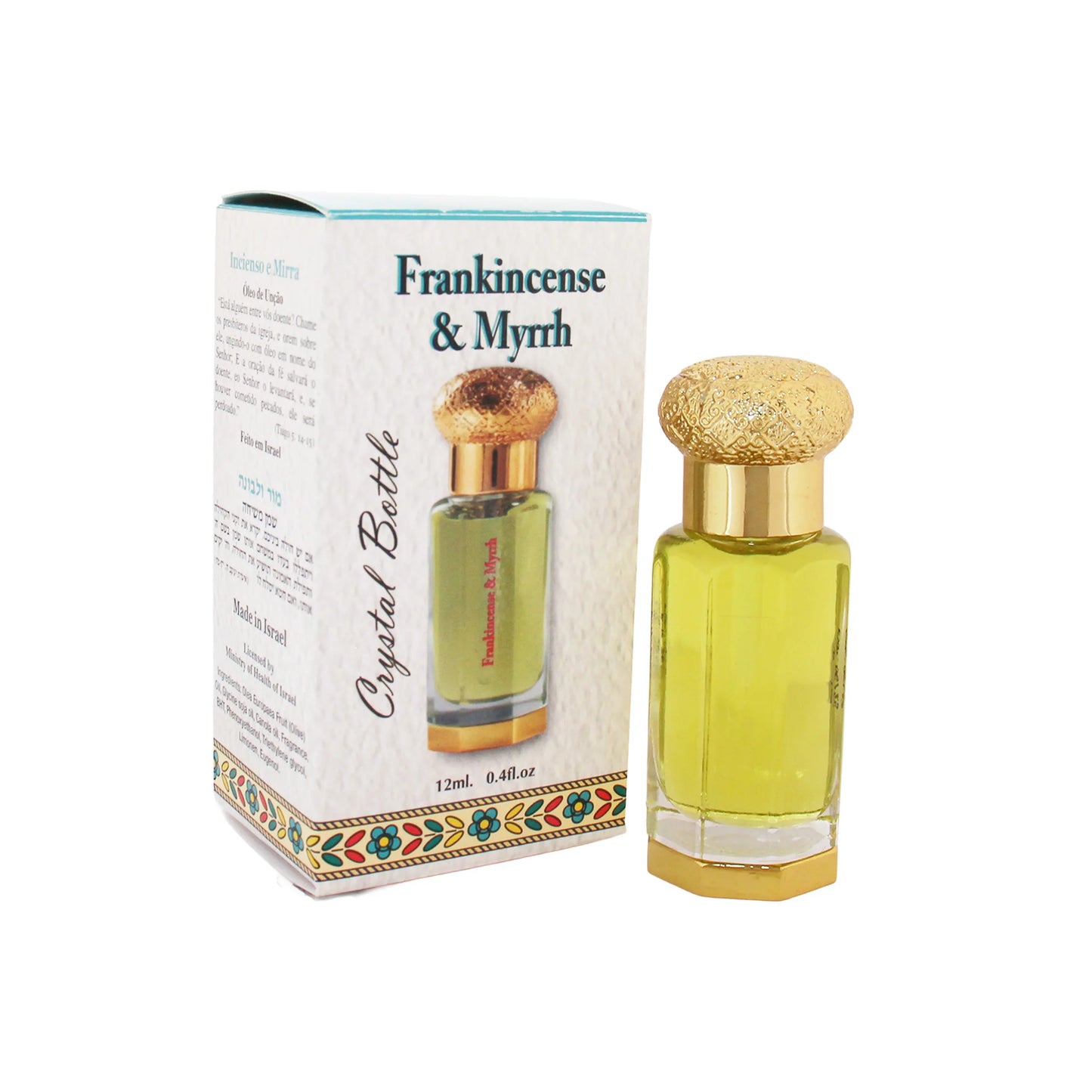 Ein Gedi Anointing Oil 12ml Crystal Bottle – 10 Scents from Israel