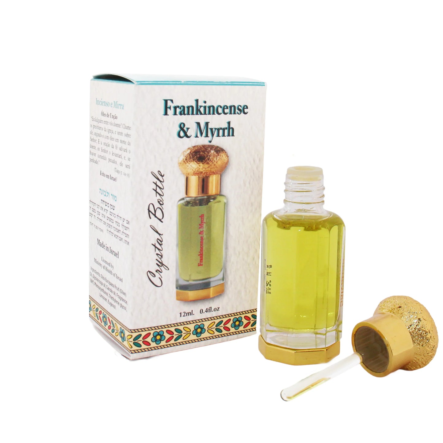 Ein Gedi Anointing Oil 12ml Crystal Bottle – 10 Scents from Israel